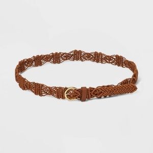 Target Universal Thread - Women's Macrame Belt - Brown Size: XL